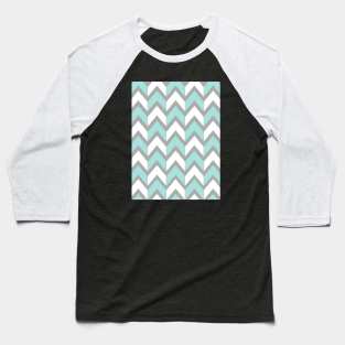 Minty Chevrons Baseball T-Shirt